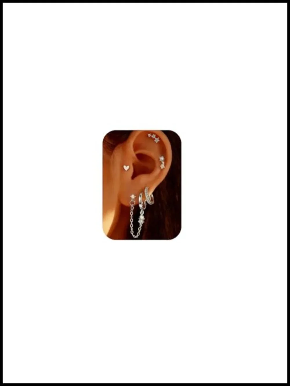Gold Plated Hoop Earring Set for Women Hypoallergenic 14K